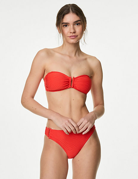 Textured Bandeau Bikini Top Marks And Spencer Cyprus Symeonides