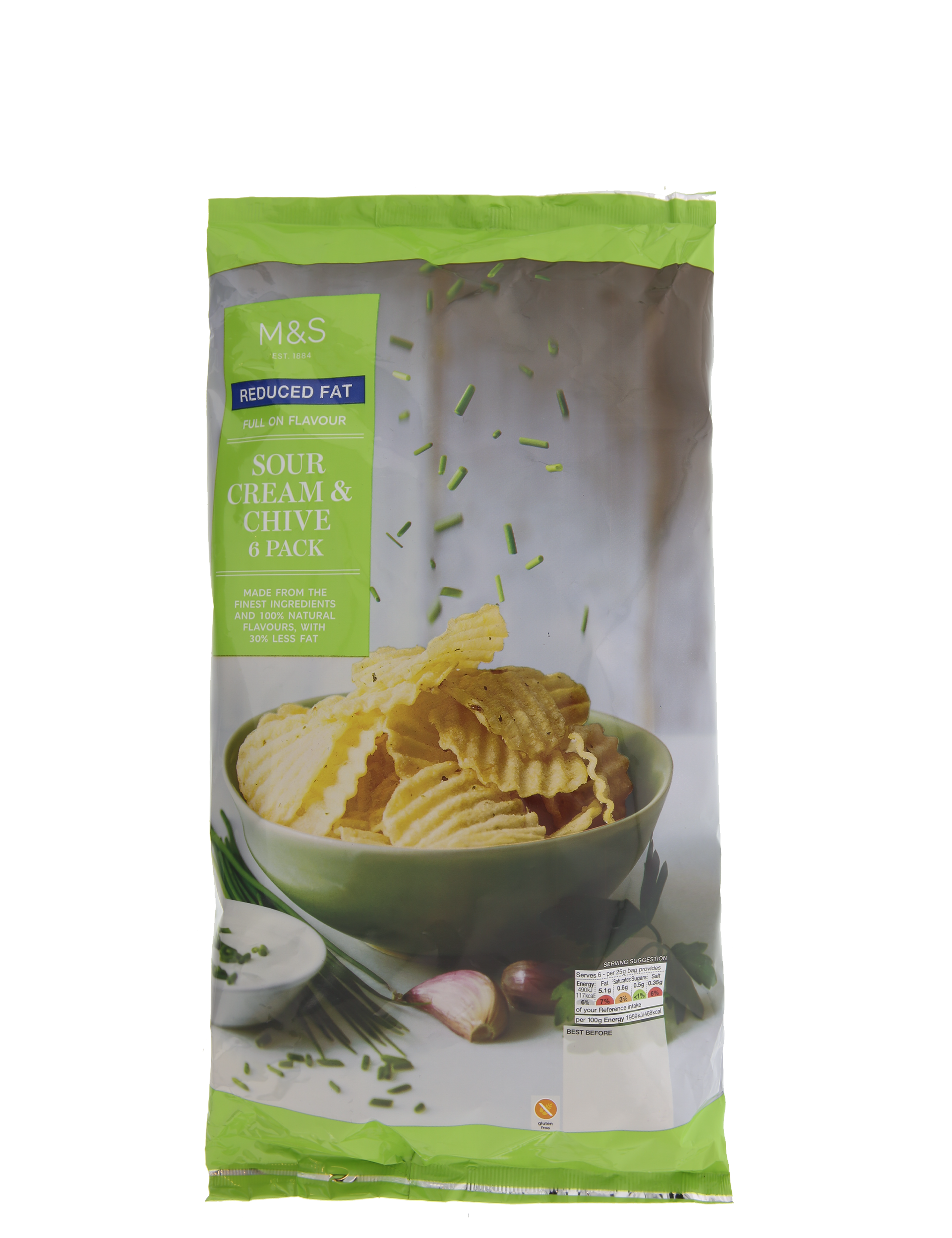  Reduced Fat Sour Cream And Chive 6 Pack 