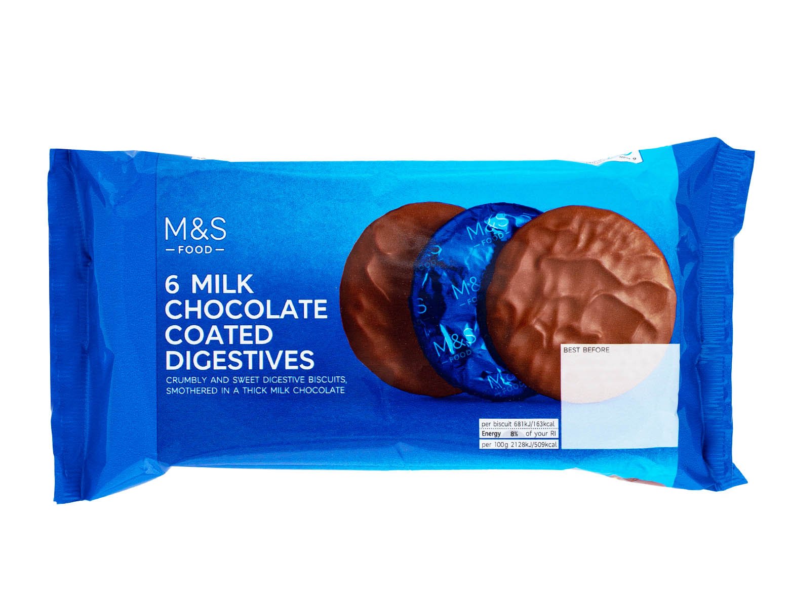 6 Milk Chocolate Fully Coated Digestives Marks & Spencer Cyprus