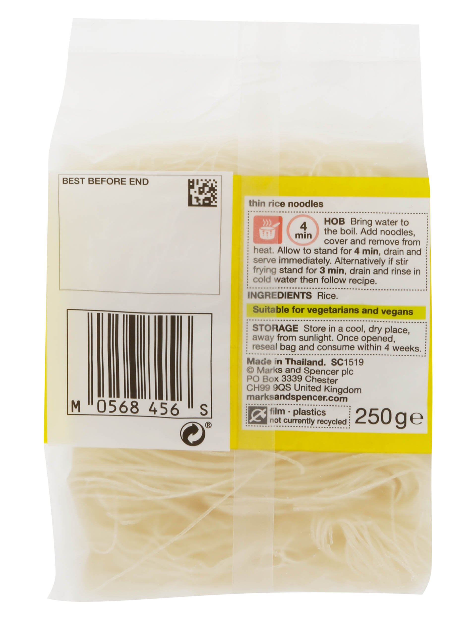 Rice Vermicelli Noodles.