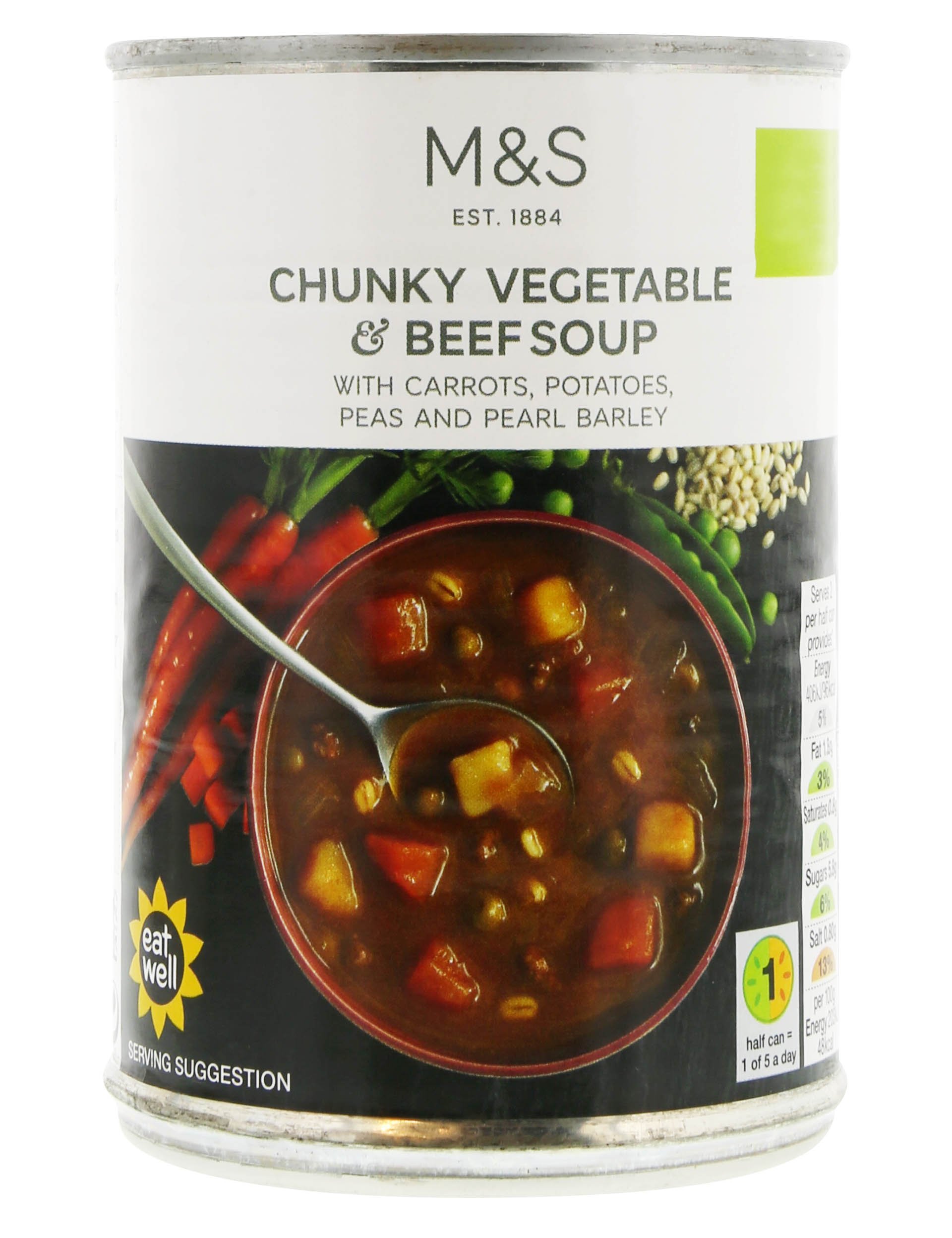 Chunky Beef & Vegetable Soup Marks & Spencer Cyprus