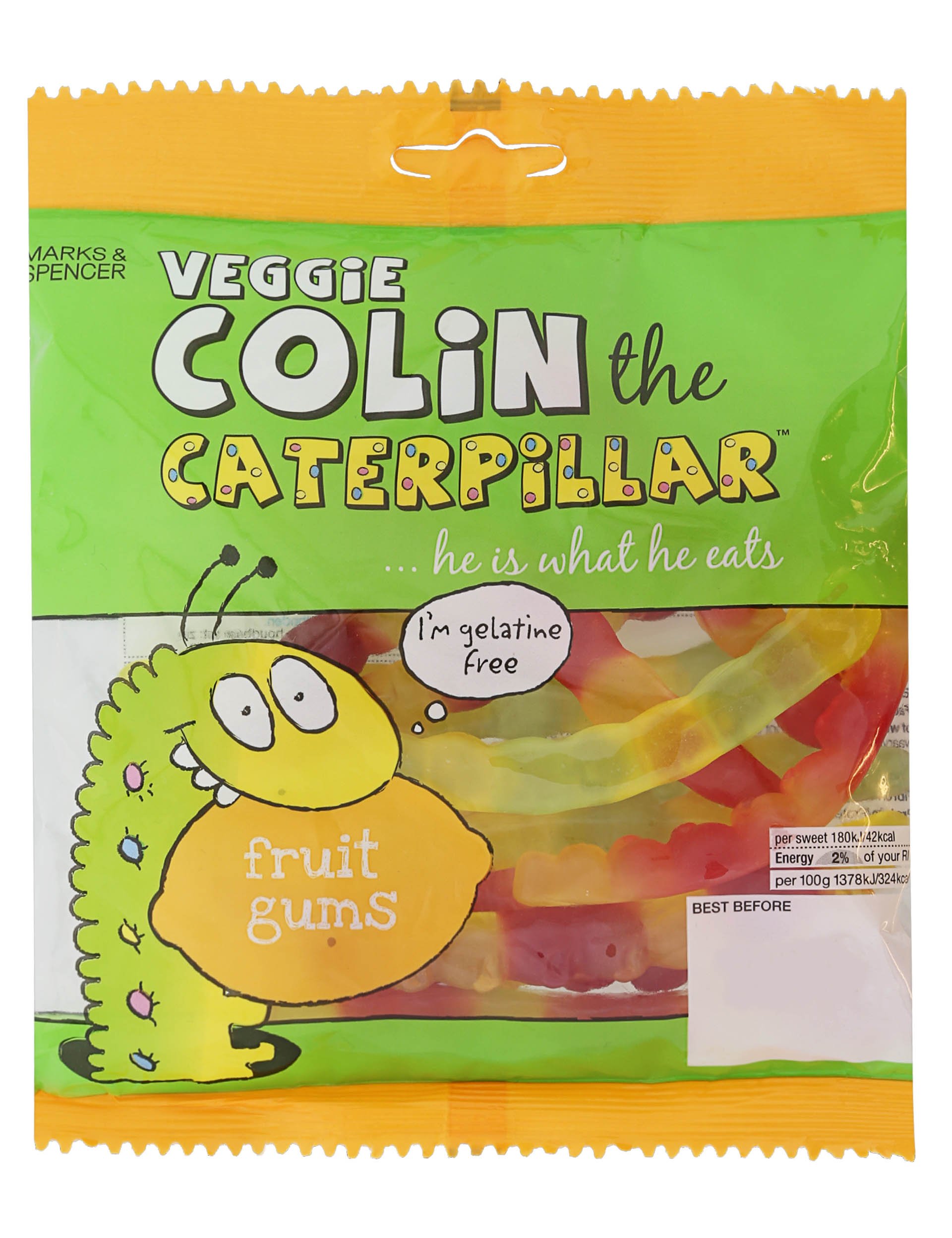 Veggie Colin Caterpillar – Fruit Gums