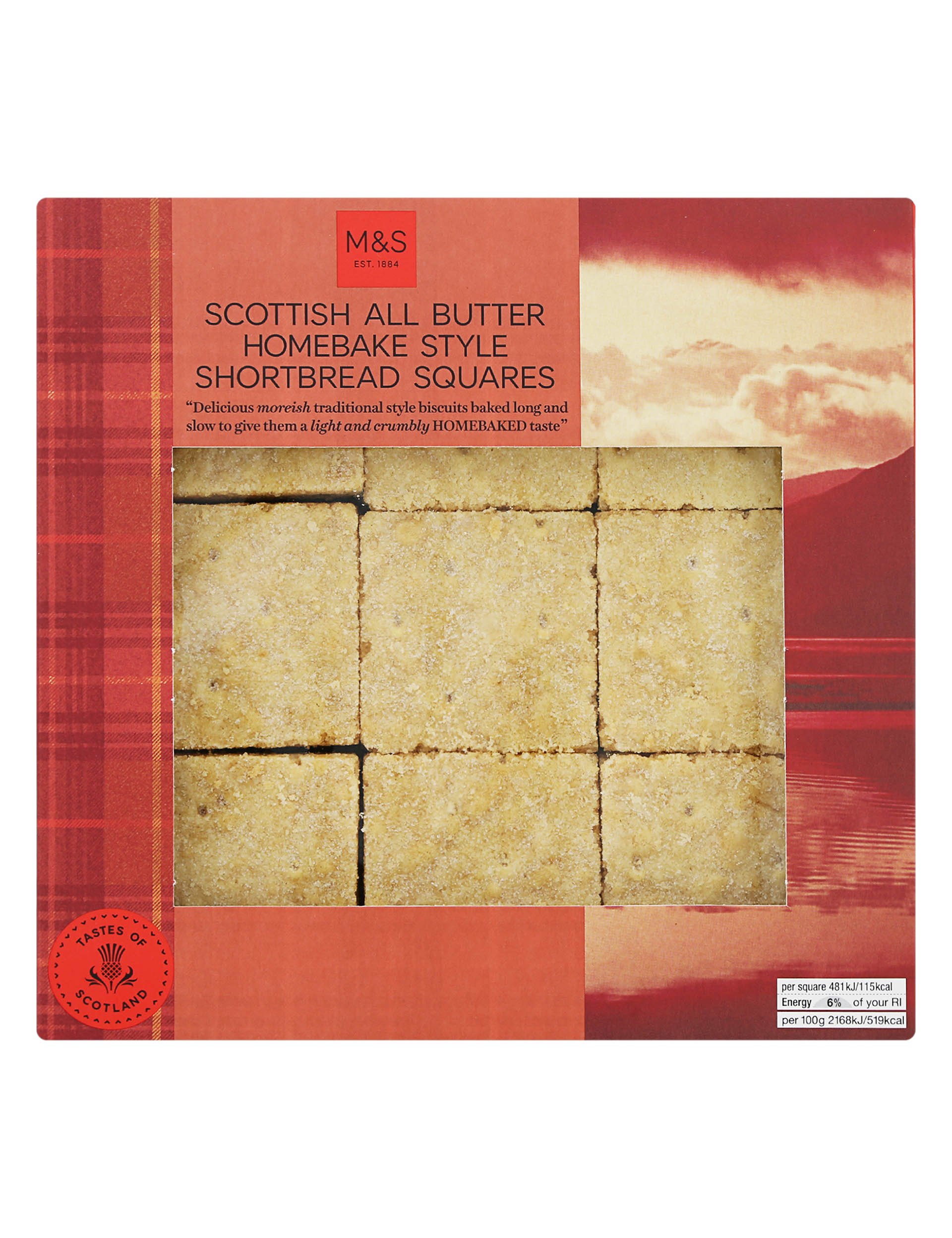 All Butter Homebaked Shortbread Squares