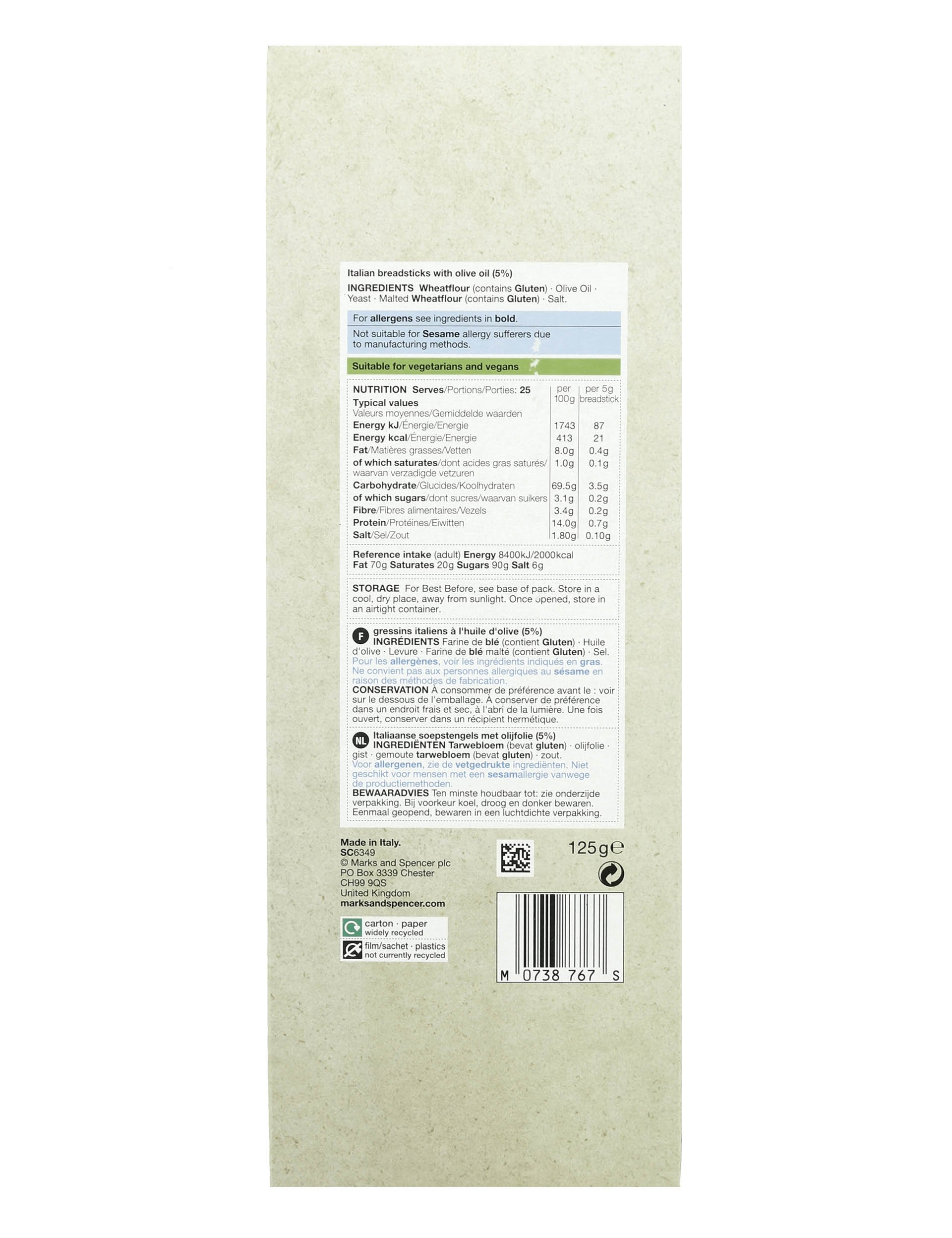 Italian Torinesi Breadsticks Marks & Spencer Cyprus