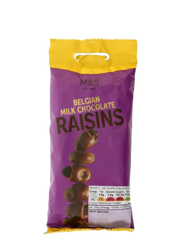 Belgian Milk Chocolate Coated Californian Raisins
