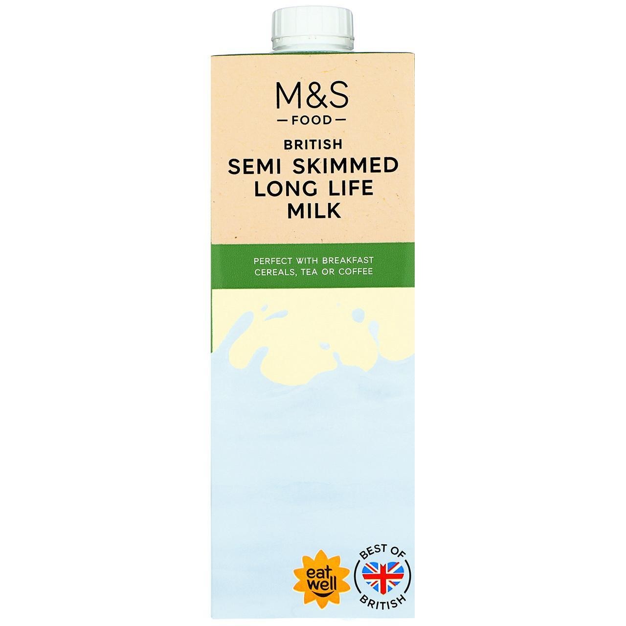 British Semi Skimmed Milk Long Life