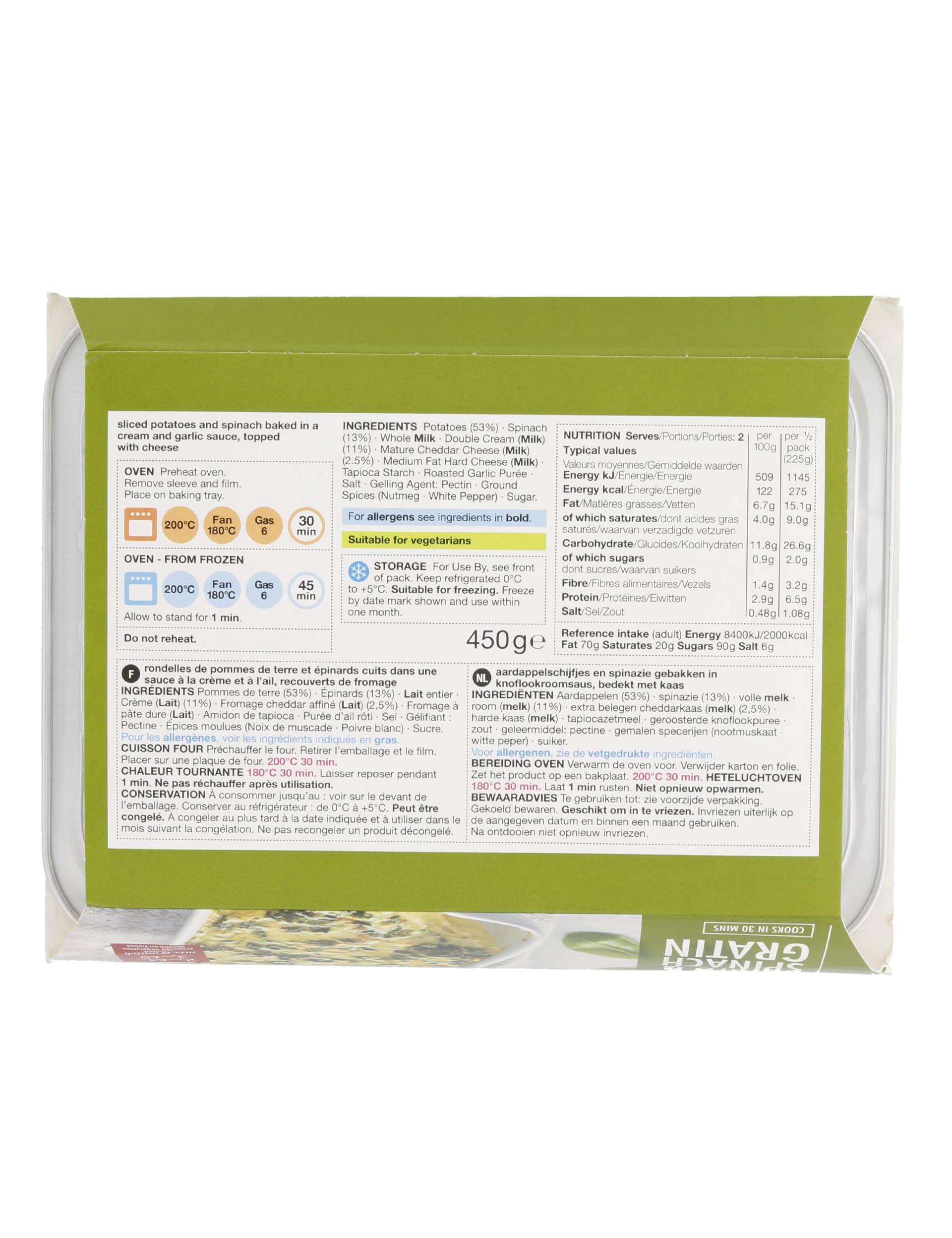 Spinash And Potato Gratin Marks & Spencer Cyprus