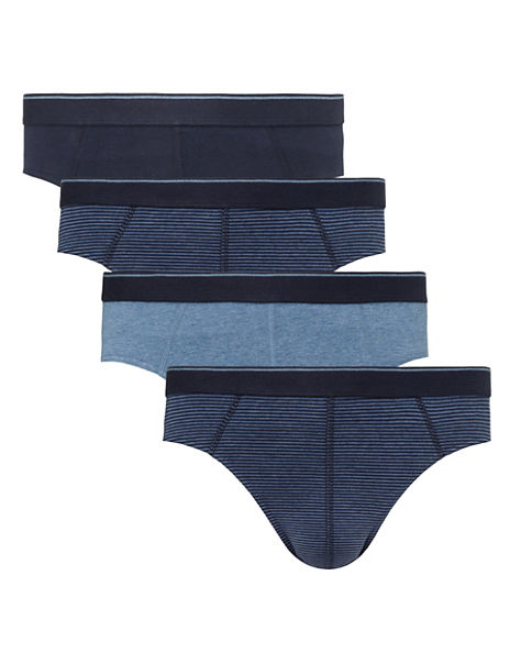 4 Pack Cotton Cool & Fresh™ Marl Slips