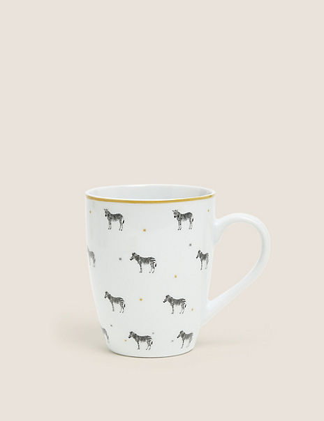 Set of 4 Zebra Mugs