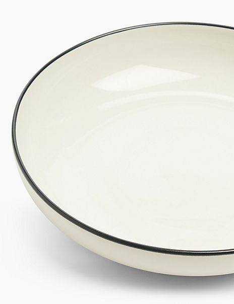 Tribeca Rimmed Stoneware Pasta Bowl