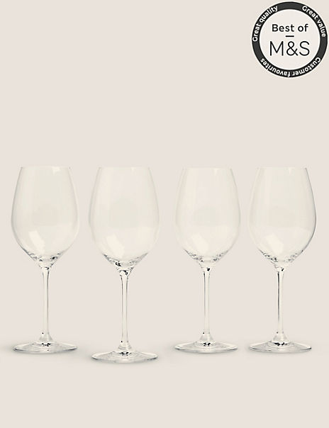 Set of 4 Maxim Prosecco Glasses, M&S Collection