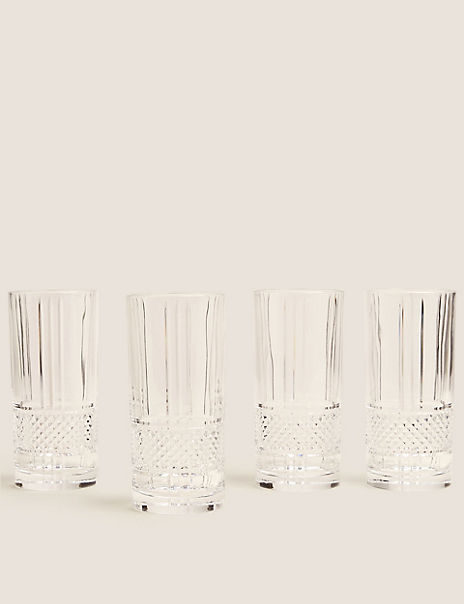  Set of 4 Adeline Highball Glasses 