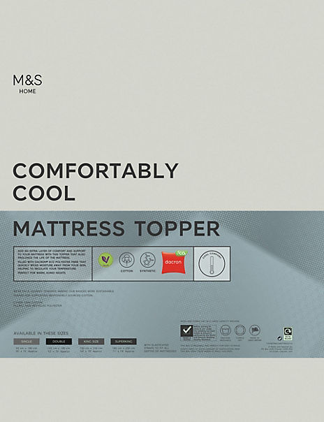 Comfortably Cool Mattress Topper