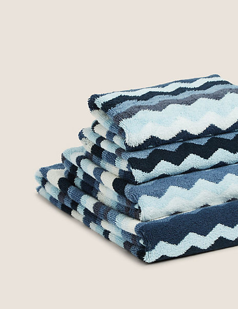 Pure Cotton Zig Zag Towel