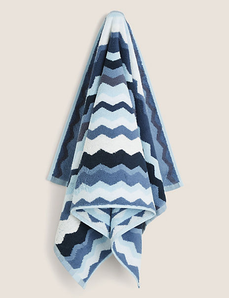 Pure Cotton Zig Zag Towel