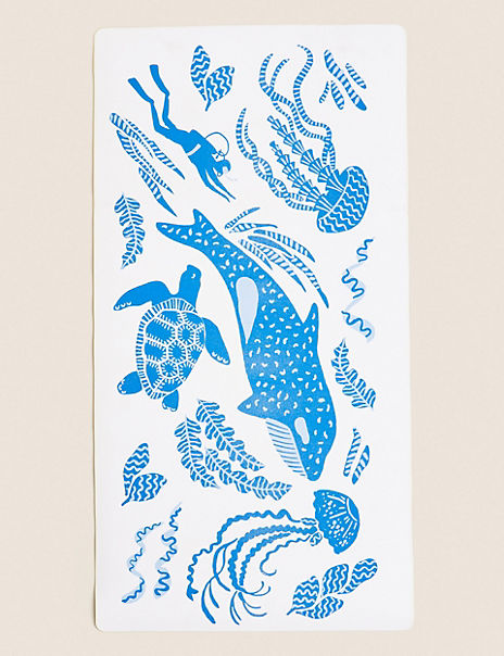 Rubber Whale Non-Slip Bath Mat
