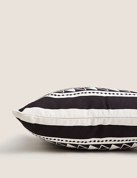 Pure Cotton Geometric Cushion Cover