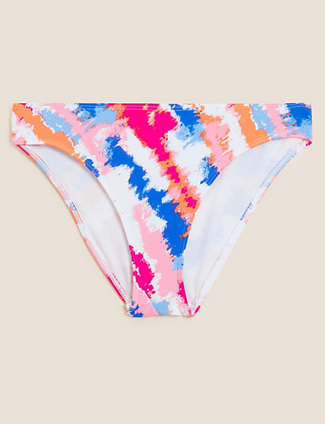 Tie Dye High Leg Bikini Bottoms