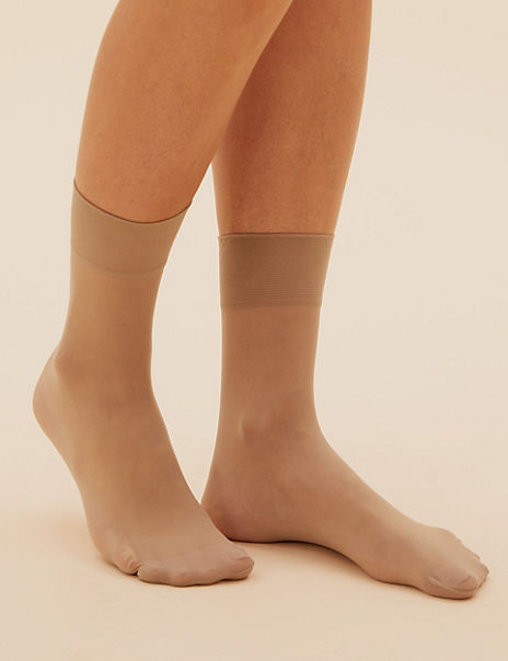 4pk 10 Denier Ladder Resist Ankle Highs