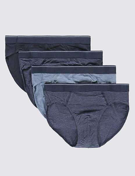 4 Pack Cotton Cool & Fresh™ Marl Slips