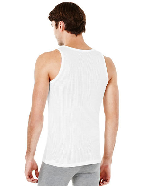 2 Pack Cotton Sleeveless Vests