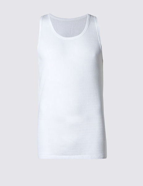 2 Pack Cotton Sleeveless Vests