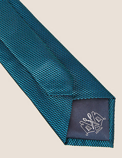 Textured Pure Silk Tie