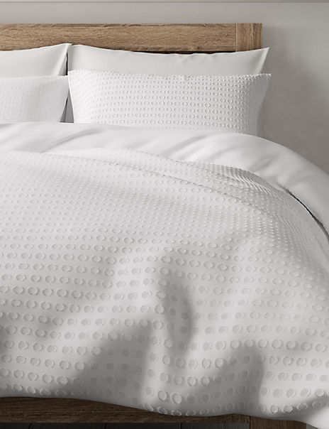 Pure Cotton Spotty Textured Bedding Set