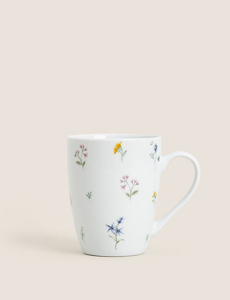 Set of 4 Floral Mugs