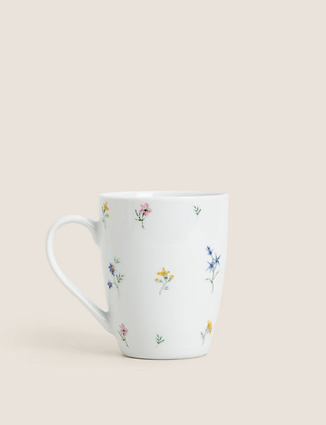 Set of 4 Floral Mugs