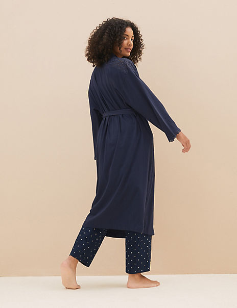 Pure Cotton Broderie Trim Wrap