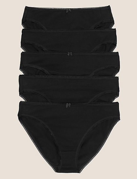 5 Pack Cotton Rich High Leg Knickers 5 Pack Cotton Rich High Leg Knickers