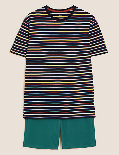 Pure Cotton Striped Pyjama Set