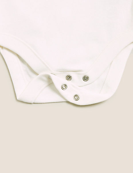 Pure Cotton Slogan Bodysuit (7lbs-12 Mths)