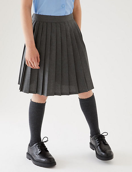 Girls’ Easy Dressing Pull On School Skirt (5-16 Yrs)