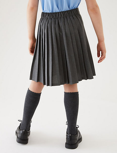 Girls’ Easy Dressing Pull On School Skirt (5-16 Yrs)