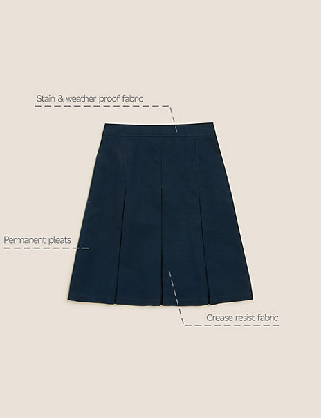 Girls’ Slim Fit Permanent Pleats Skirt