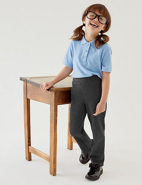 Girls’ Regular Leg Knitted School Trousers