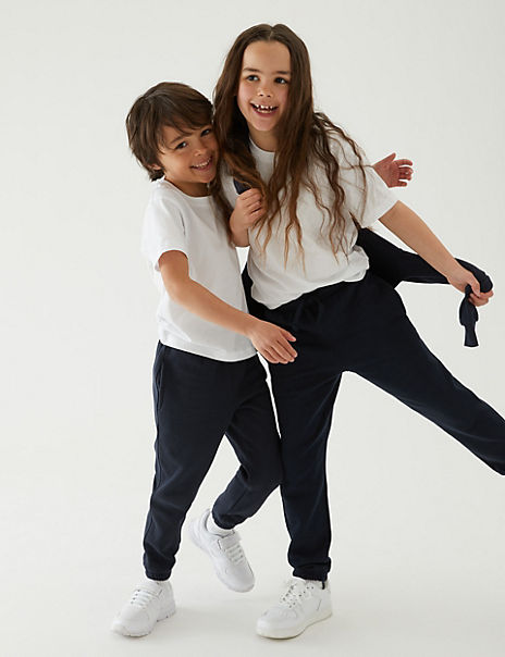 2pk Unisex Regular Fit School Joggers (5-16 Yrs)