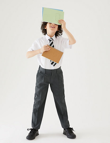Boys’ Regular Leg School Trousers (5-16 Yrs)