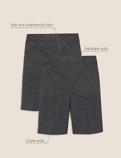 2 Pack Boys’ Skinny Leg Shorts