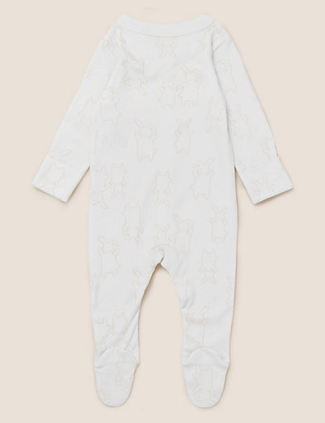3pk Pure Cotton Printed Sleepsuits (5lbs-3 Yrs)