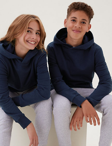  Unisex Cotton Rich Hooded Sweatshirt (6-16 Yrs) 