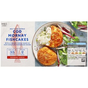 2 Cod Mornay Fishcakes Melt in the Middle