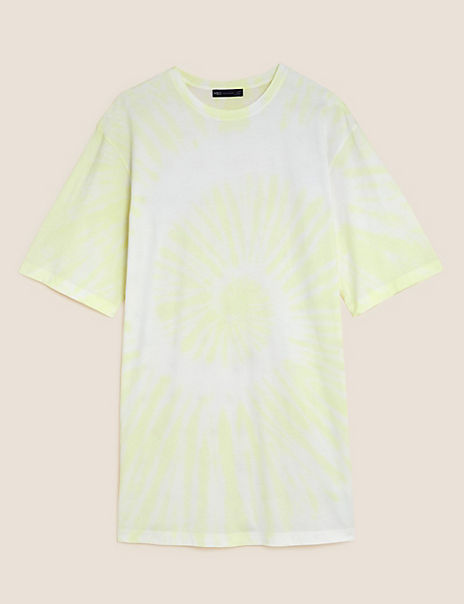 Pure Cotton Tie Dye T-Shirt Dress