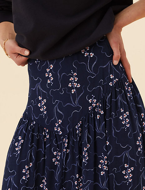 Floral Midi Skirt