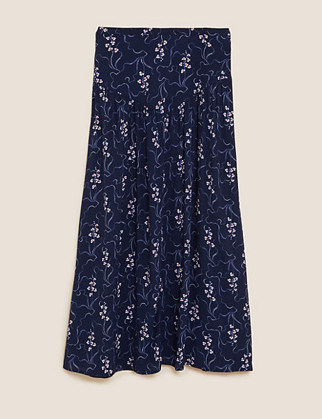 Floral Midi Skirt