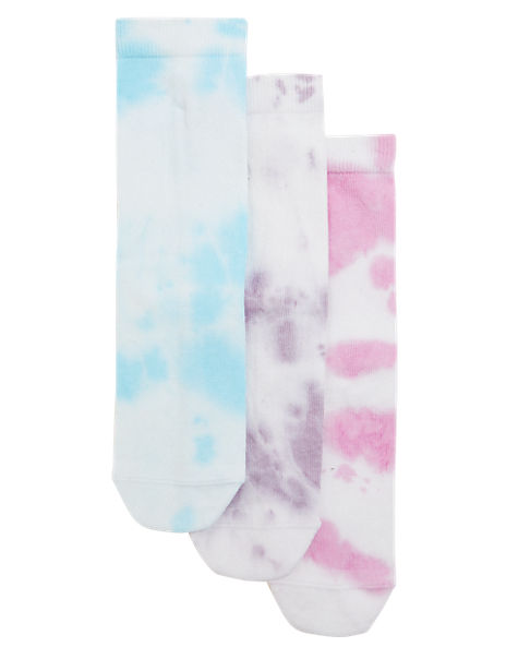 3pk Cotton Rich Tie Dye Socks