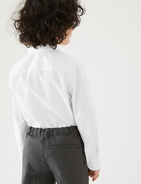 2pk Boys’ Slim Fit Non-Iron School Shirts (5-16 Yrs)