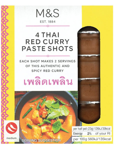  4 Thai Red Curry Paste Shots 